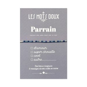 Les Mots Doux – Bracelet Code Morse – Parrain