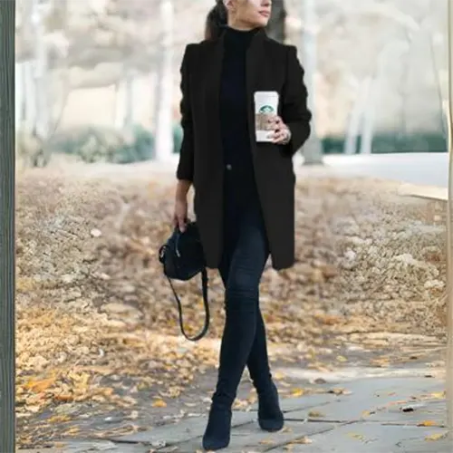 Élise | Blazer D'hiver Long Et Étroit Pour Femmes – Image 9