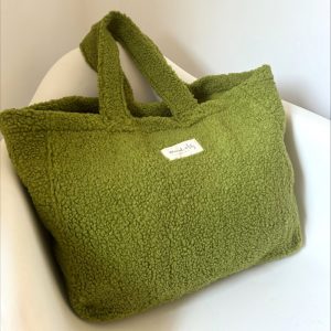 Marcel et Lily – Sac cabas moumoute – Vert