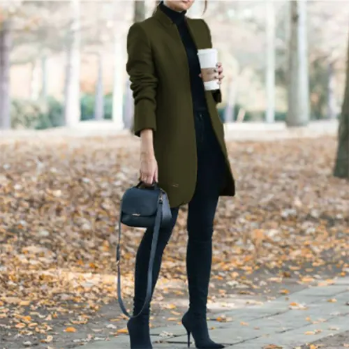 Élise | Blazer D'hiver Long Et Étroit Pour Femmes – Image 6