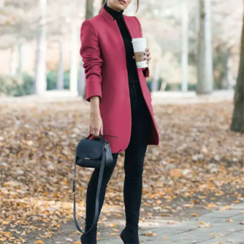 Élise | Blazer D'hiver Long Et Étroit Pour Femmes – Image 5