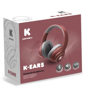 Kidywolf – Casque bluetooth – Rouge