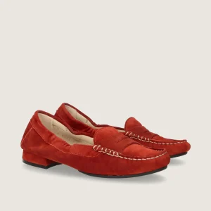 Mocasines Henrietta Rojos Ante