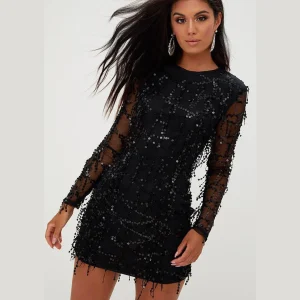 Eline | Robe pailletée à col rond pour femmes