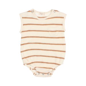 Barboteuse Terry Stripes Ecru – Buho