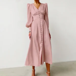 Flavie | Robe élégante en satin pour femme