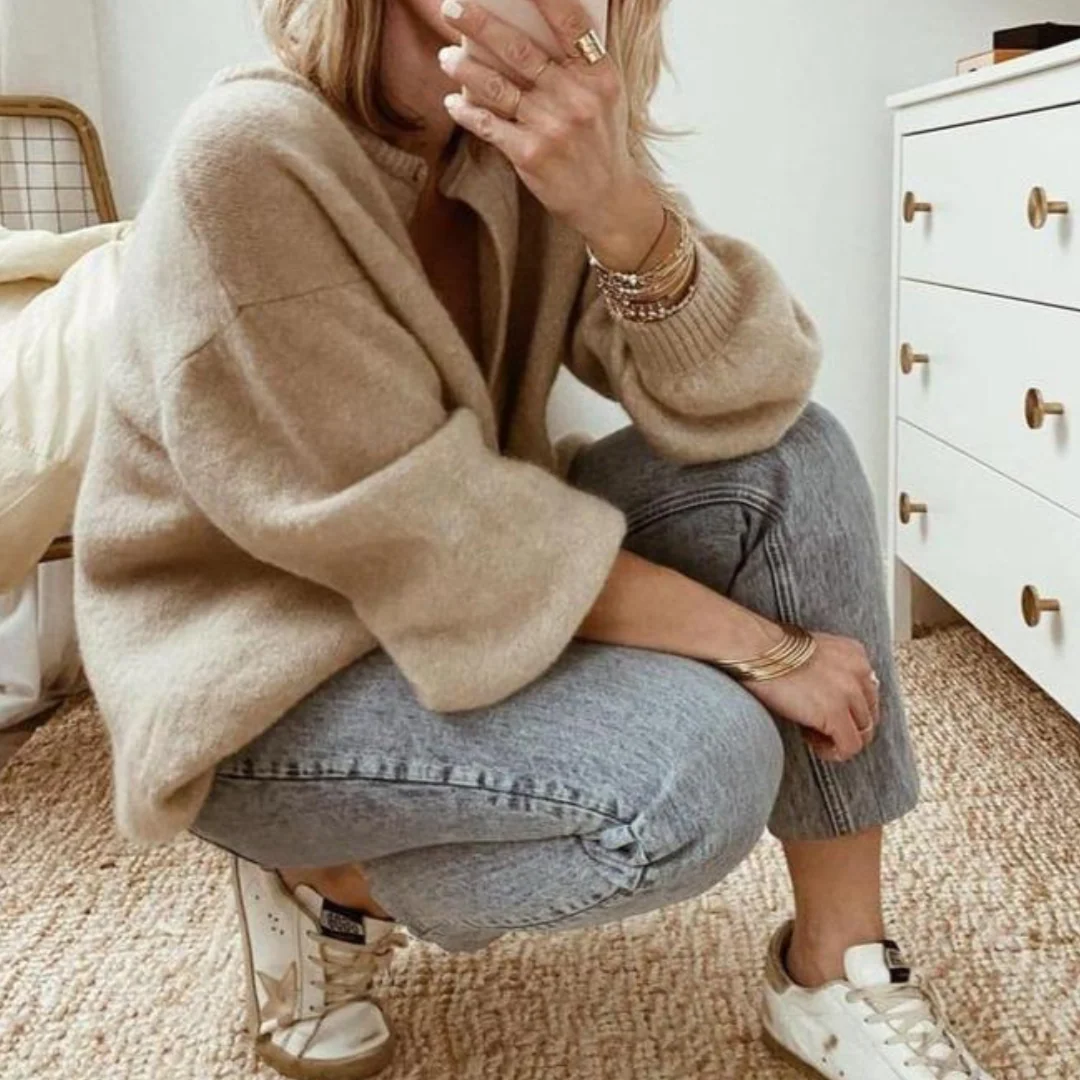 Emma | Cardigan Surdimensionné Boutonné – Image 3