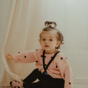 Boudioubou – Collants à bretelles en coton – Dark Blue