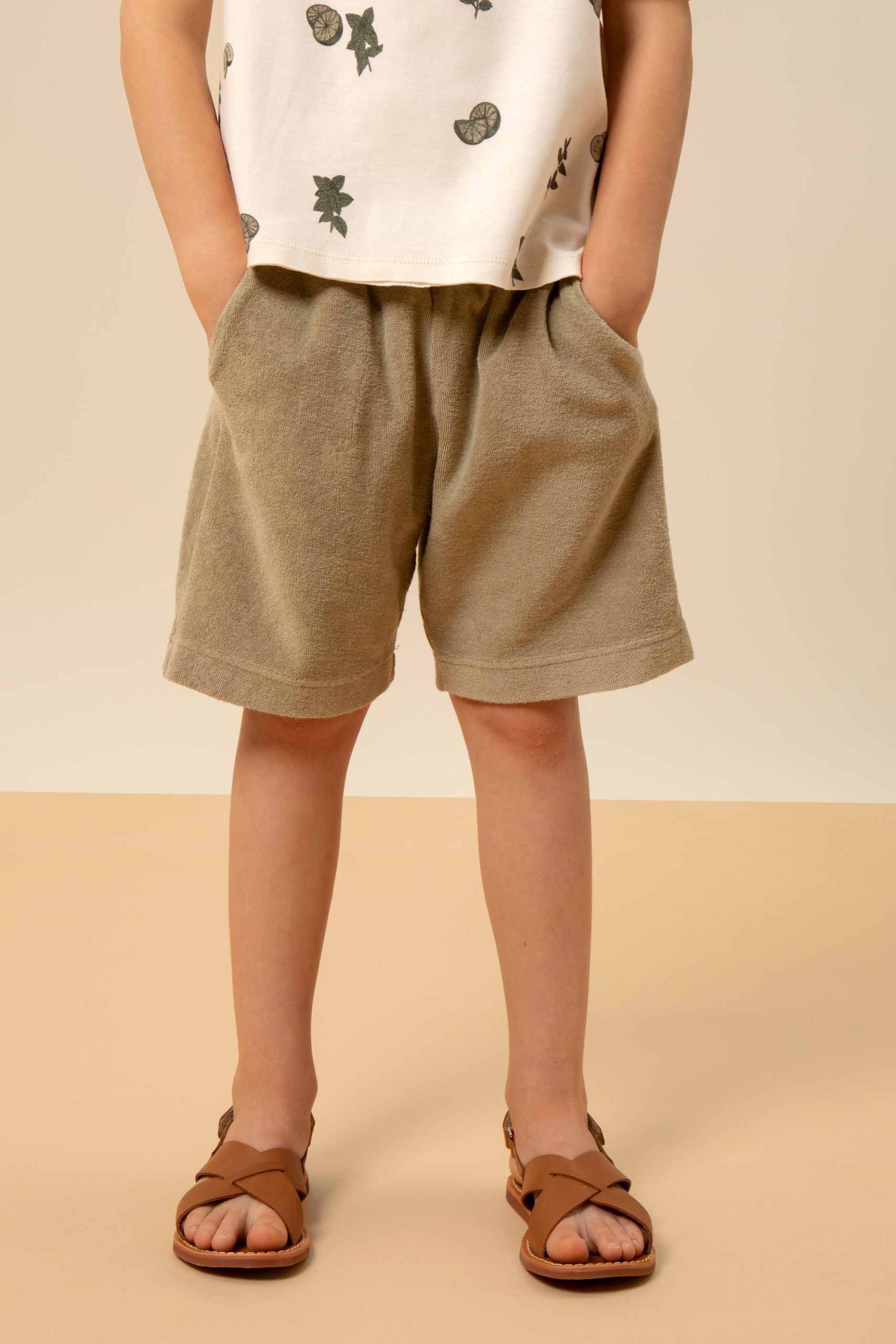 Bermuda basile terry sauge – Studio Bohème – Image 3