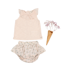 Tee-shirt Frill Collar rose – Buho