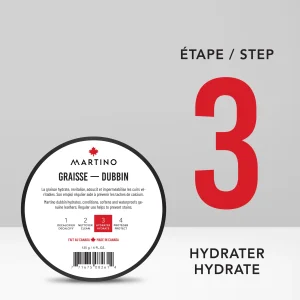 Étape 3 - Graisse hydratante pour cuir
