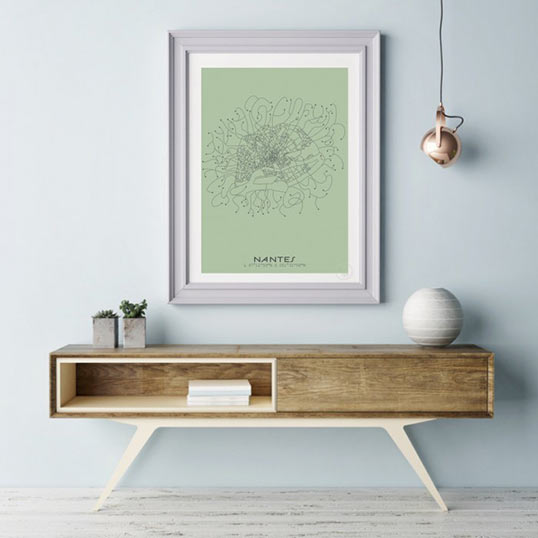 Affiche plan de Nantes – Prao Studio – Image 3