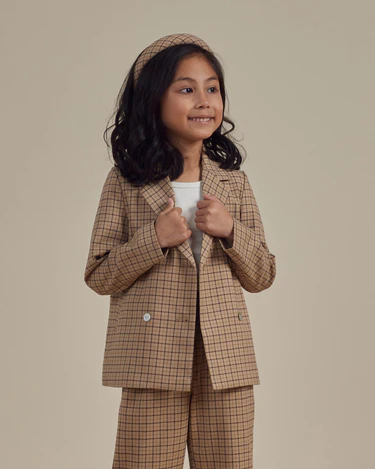 Blazer Plaid d’automne -rylee + cru – Image 5