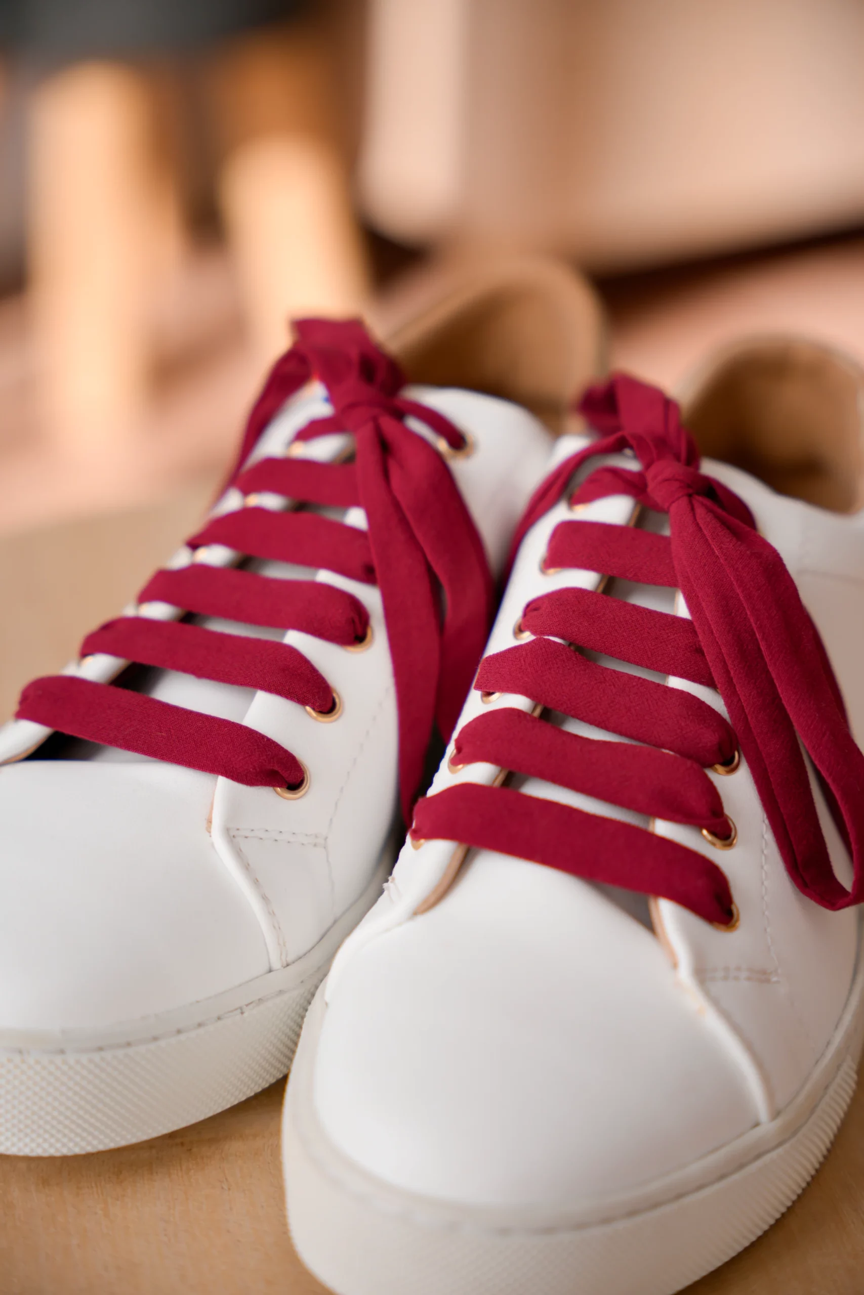 Mon Lacet Français – Lacet 90cm Uni Bordeaux – Image 3