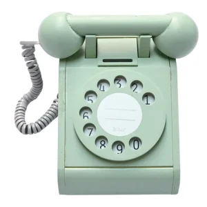 Téléphone en bois vintage Vert D’eau – Kiko + GG