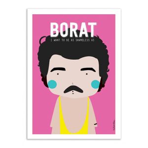 Affiche « Borat » – Wall Editions