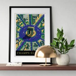 Affiche d&rsquo;art « Champs-Élysées » – Sergeant Paper