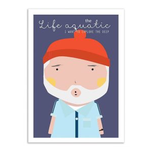 Affiche « La vie aquatique » – Wall Editions