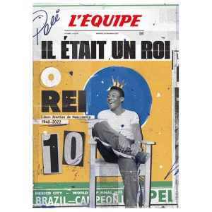 Affiche L&rsquo;Equipe « Pelé » – Plakat