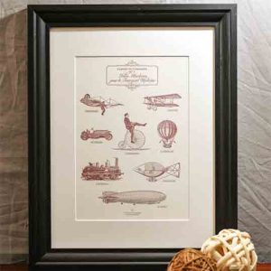 Affiche « Folles machines pour le transport moderne » – L’Atelier Letterpress