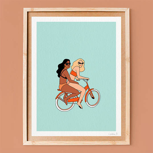 Affiche « Vintage Bike » – Loréline B