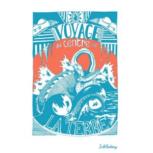 Affiche « Voyage au centre de la Terre » – Ink Factory