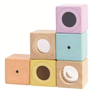 Blocs sensoriels pastel – Plan toys