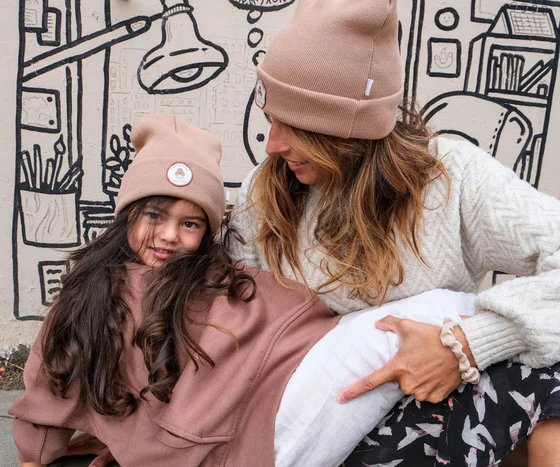 Poule Party – Bonnet Faucon – Duo Parent/Enfant