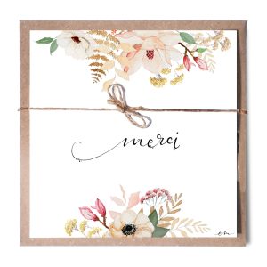 EM créations – Carte de voeux, Merci – LUMIA