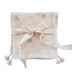 Couverture brodée pommes – Gentil coquelicot