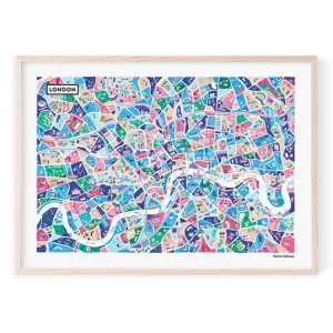 Affiche « A Map of Londres » – Antoine Corbineau
