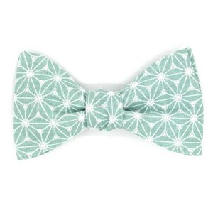 Nœud papillon vert d&rsquo;eau japonnais Fuji – Le Coq en Pap&rsquo;