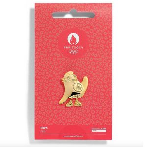 Pin&rsquo;s « Phryge » doré – Paris 2024