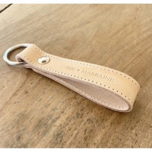 Marcel et Lily – Porte Clefs en cuir « Fée marraine »