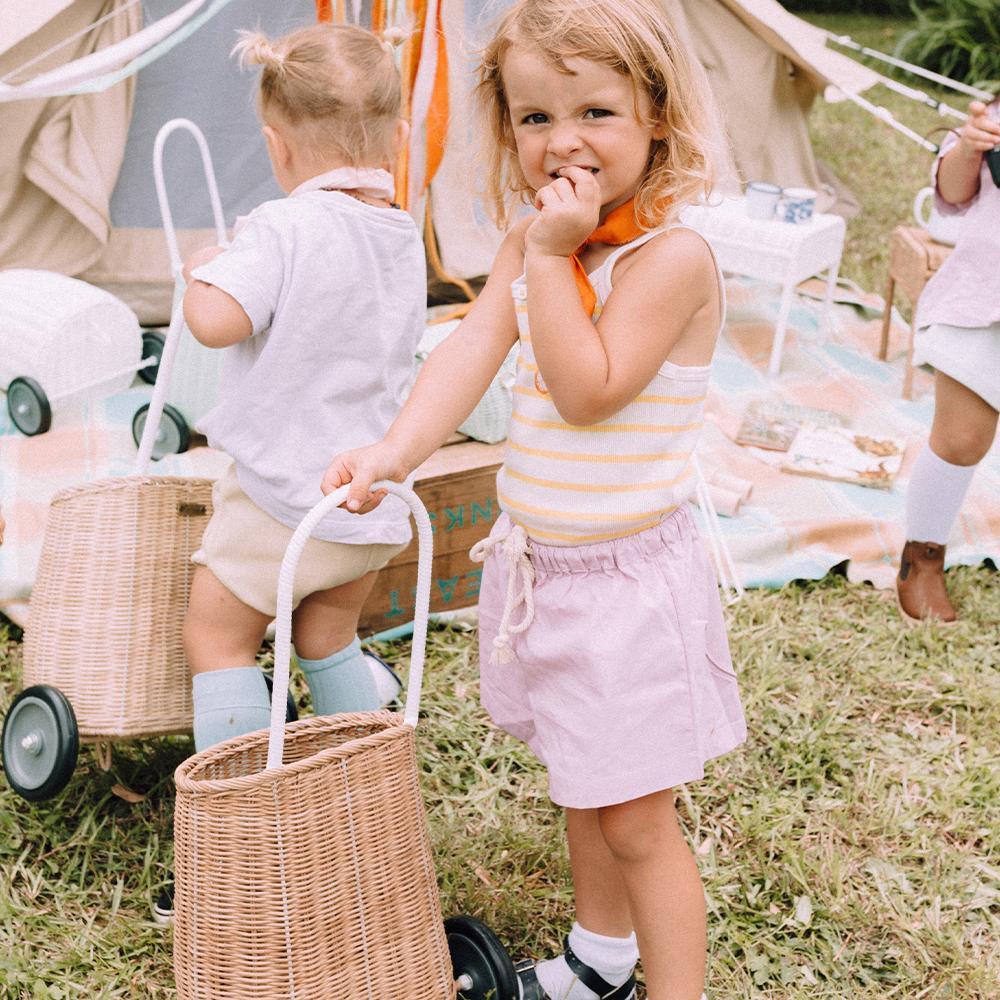 Panier a roulettes Luggy Natural – Olli Ella – Image 4