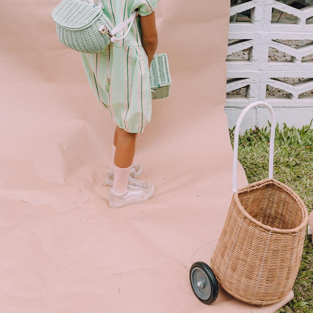 Panier a roulettes Luggy Natural – Olli Ella – Image 5