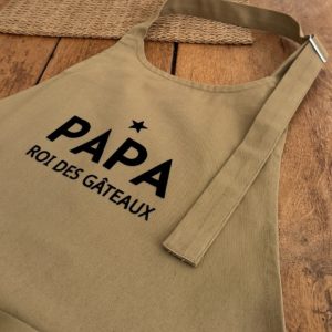 Marcel & Lily – Tablier sable – Papa roi des gâteau