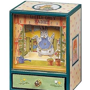 Dancing musical little grey rabbit – Trousselier
