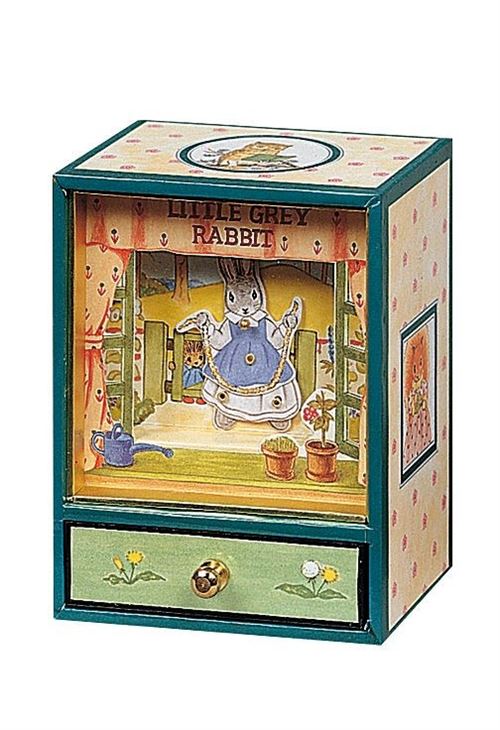 Dancing musical little grey rabbit – Trousselier